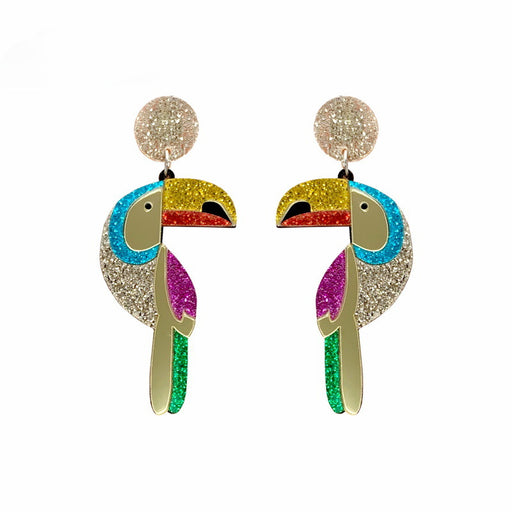 Jewelry WholesaleWholesale acrylic parrot earrings JDC-ES-XUEP023 Earrings 雪帕 %variant_option1% %variant_option2% %variant_option3%  Factory Price JoyasDeChina Joyas De China