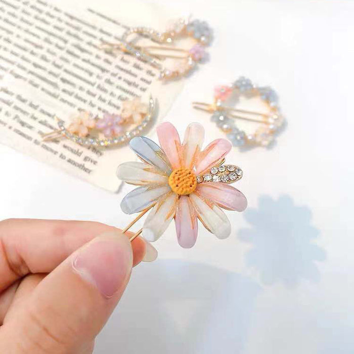 Jewelry WholesaleWholesale flower love rhinestone temperament super fairy hair clip JDC-HC-aicc001 Hair Clips 爱瞅瞅 %variant_option1% %variant_option2% %variant_option3%  Factory Price JoyasDeChina Joyas De China