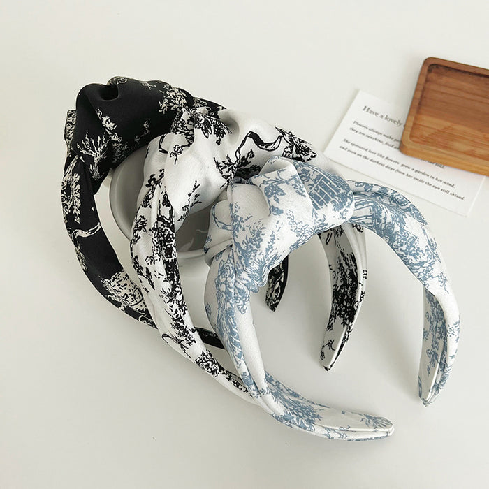 Wholesale fabric print knotted headband MOQ≥2 JDC-HD-MIs015