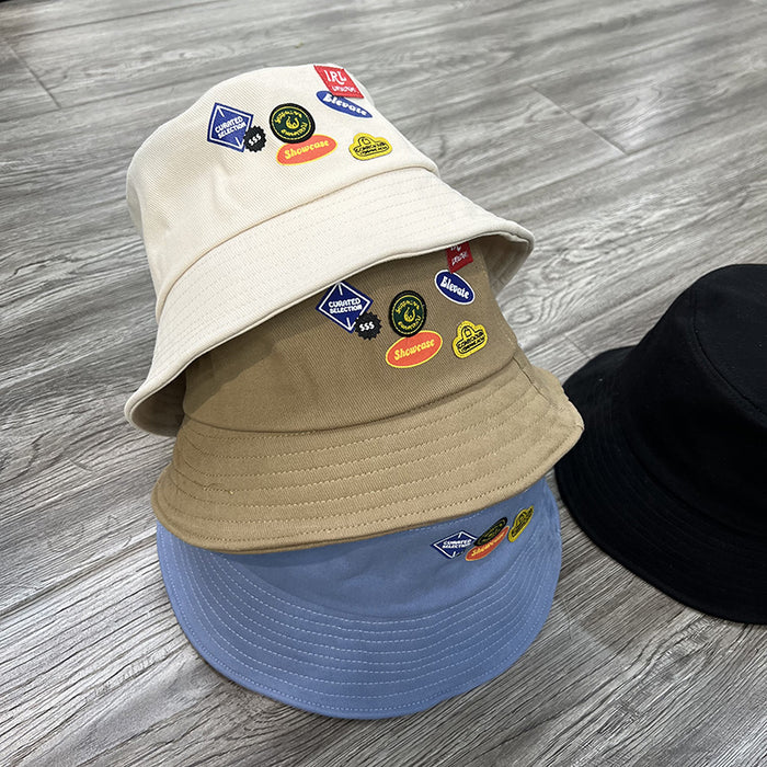 Wholesale patch graffiti fisherman hat women four seasons sun protection sun hat MOQ≥2 JDC-FH-MiHao002