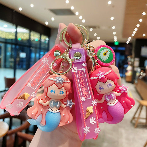 Jewelry WholesaleWholesale cartoon mermaid keychain cute bag pendant JDC-KC-LeZ005 Keychains 乐子 %variant_option1% %variant_option2% %variant_option3%  Factory Price JoyasDeChina Joyas De China