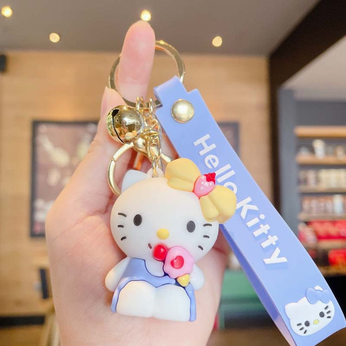 Wholesale Keychain Silicone Cute Cartoon Cat MOQ≥2 (M) JDC-KC-JBao002