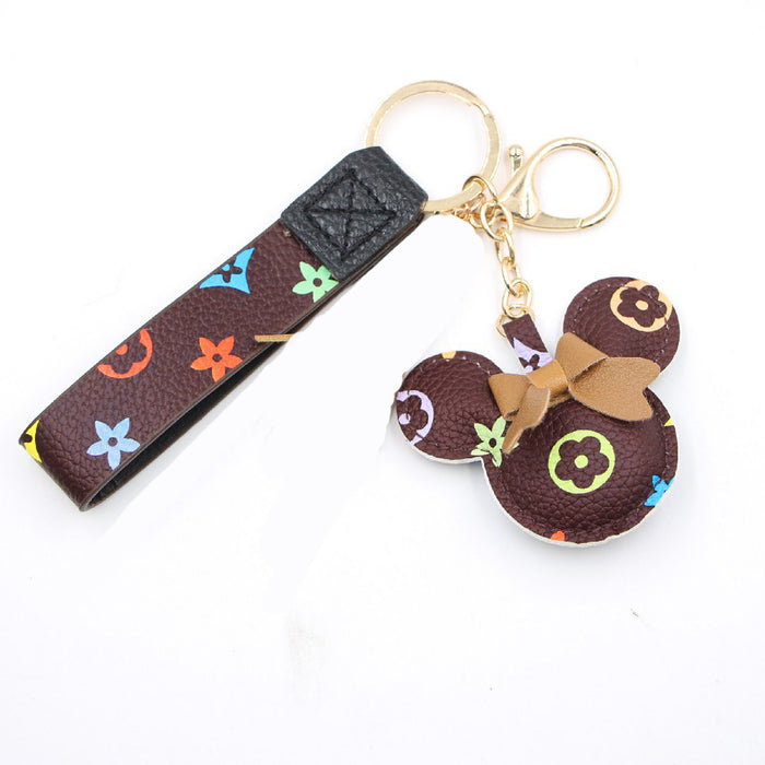 Jewelry WholesaleWholesale PU Leather Bow Keychain JDC-KC-Zuge041 Keychains 祖格 %variant_option1% %variant_option2% %variant_option3%  Factory Price JoyasDeChina Joyas De China