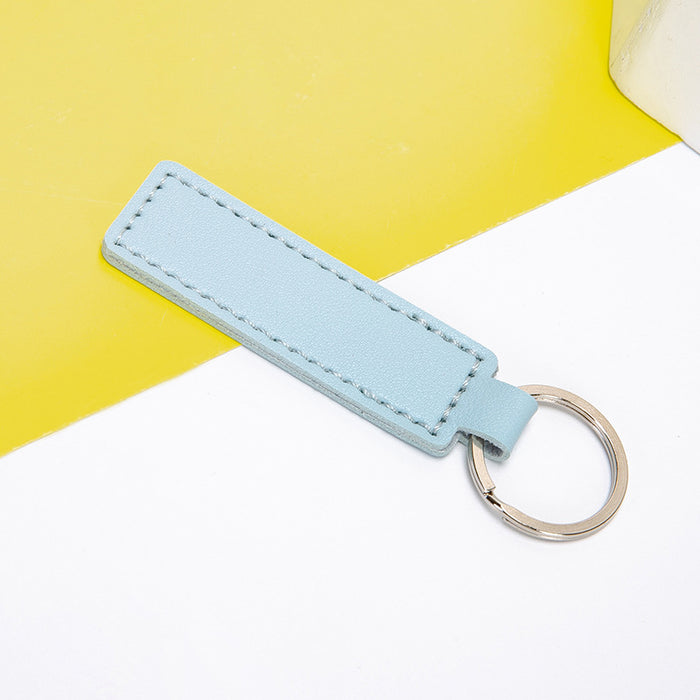 Wholesale Keychains PU Leather Car Simple Solid Color JDC-KC-XingR001