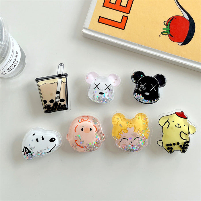 Wholesale GripsTPU Cute Cartoon Airbag Phone Holder MOQ≥2 (S) JDC-PS-Keke001