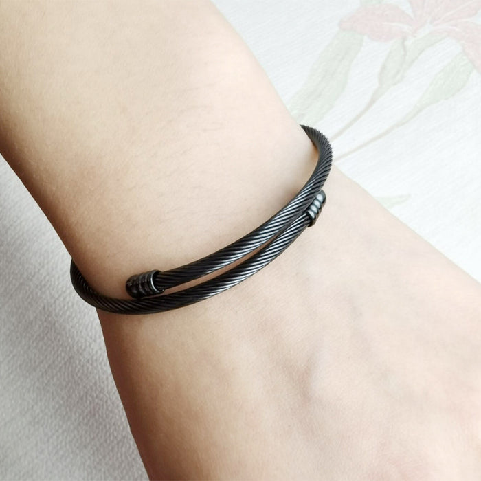 Wholesale Stainless Steel Bracelet Charriol Bangle MOQ≥2 JDC-BT-ChengG001