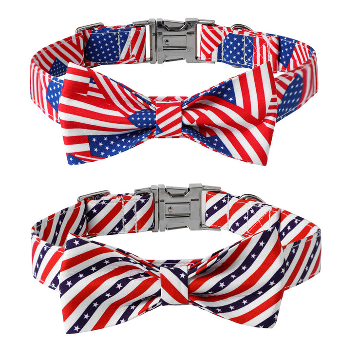 Wholesale 4th of July Independence Day Polyester Pet Leash MOQ≥5 JDC-PL-YingQ001