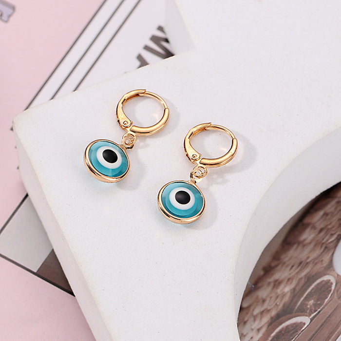 Jewelry WholesaleWholesale Demon Eye Glass Earrings MOQ≥2 JDC-ES-WZX001 Earrings 万之欣 %variant_option1% %variant_option2% %variant_option3%  Factory Price JoyasDeChina Joyas De China