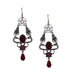 Jewelry WholesaleWholesale ancient silver double snake red glass water drop pentagram alloy earrings JDC-ES-YYFF006 Earrings 燕羽飞飞 %variant_option1% %variant_option2% %variant_option3%  Factory Price JoyasDeChina Joyas De China