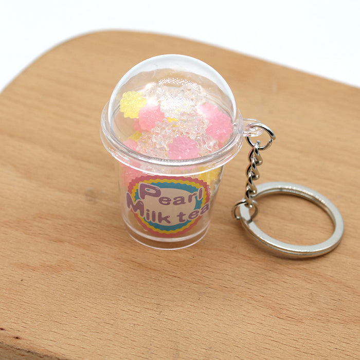 Wholesale New Simulation Food Play Shake Accessories Cup Keychain MOQ≥2 JDC-KC-TTXS001