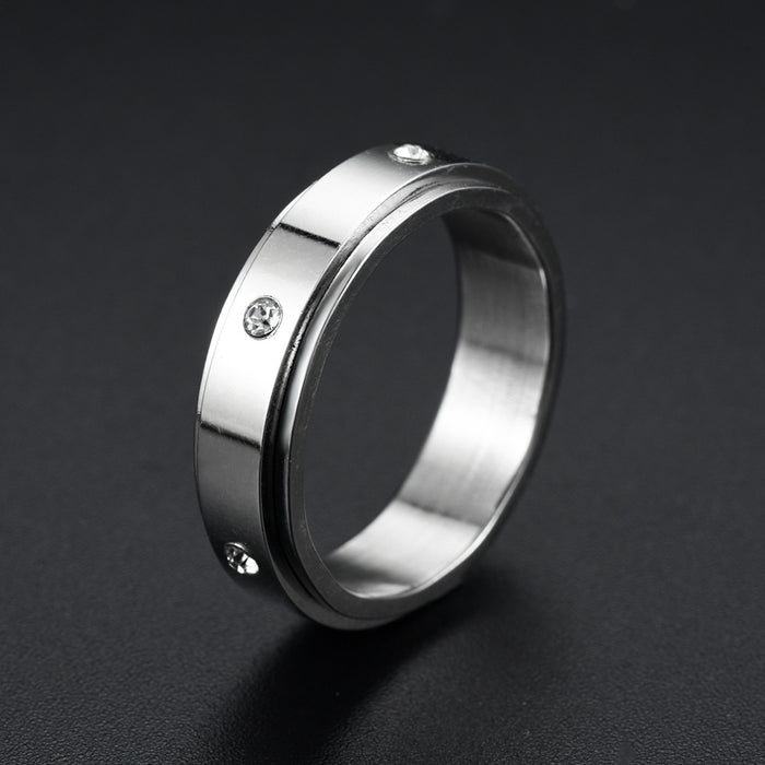 Jewelry WholesaleWholesale Sun Star Moon Trick Cat rotatable stainless steel ring JDC-RS-ts095 Rings 腾穗 %variant_option1% %variant_option2% %variant_option3%  Factory Price JoyasDeChina Joyas De China