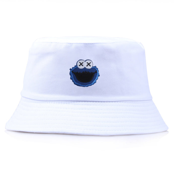 Wholesale Sesame Street Pattern Double Sided Bucket Hat Casual Versatile JDC-FH-PDai013