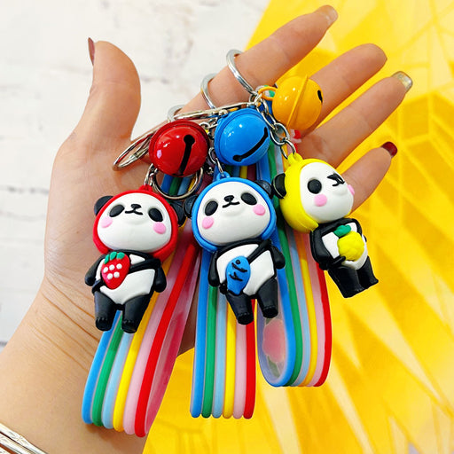 Jewelry WholesaleWholesale Cartoon Silicone Panda Keychain JDC-KC-Yonuo009 Keychains 柚诺 %variant_option1% %variant_option2% %variant_option3%  Factory Price JoyasDeChina Joyas De China