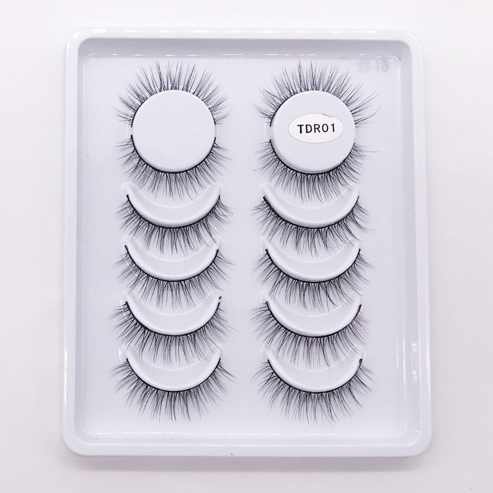 Jewelry WholesaleWholesale a variety of 3D natural simulation slim long multi-layer stereoscopic false eyelashes six pairs of JDC-EY-LDS001 Eyelashes 蕾丝黛 %variant_option1% %variant_option2% %variant_option3%  Factory Price JoyasDeChina Joyas De China