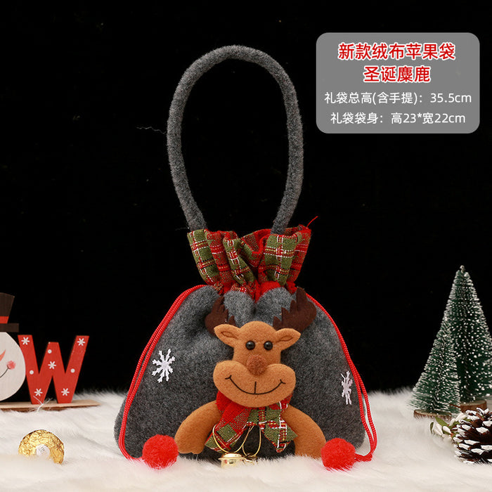 Wholesale Gift Box Christmas Apple Bag Round Bunch Mouth Gift Bag MOQ≥2 JDC-GB-QiaoC002