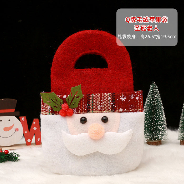 Wholesale Gift Bag Christmas Cloth Candy Bag Apple Bag MOQ≥2 JDC-GB-QiaoC004