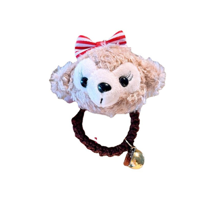 Wholesale cartoon doll cute rabbit head rope hair ring JDC-HS-HuaJ004