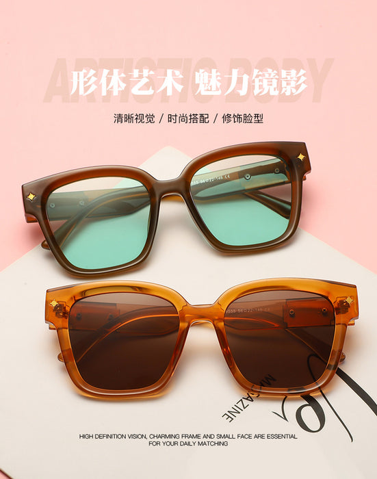 Wholesale Sunglasses PC Retro Square Big Frame Shade JDC-SG-JQB010