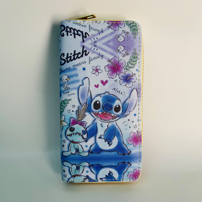 Wholesale wallet PU little monster double-sided long MOQ≥3 JDC-WT-Tengdi001