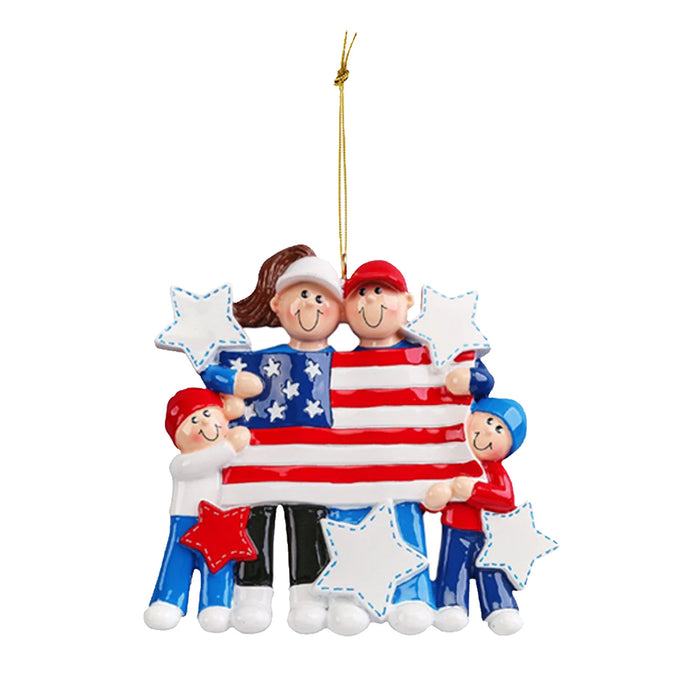 Wholesale 4th of July Independence Day Creative Flag Pendant Scene Holiday Party Decoration MOQ≥2 JDC-DC-HongYu001