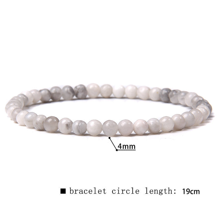 Wholesale 4mm Natural Stone Beads Bracelet JDC-BT-RuiZ005