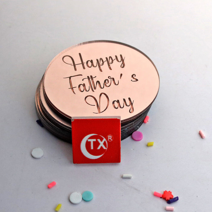 Wholesale Acrylic Decorative Father's Day Cupcake Ornament MOQ≥50 JDC-OS-TSheng001