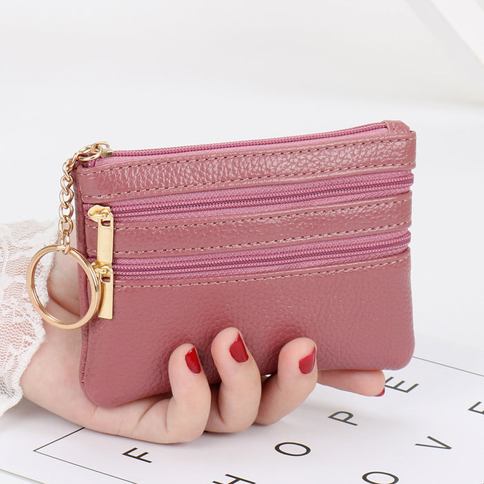 Wholesale PU Leather Coin Purse Keychain Wallet JDC-KC-ShMei001