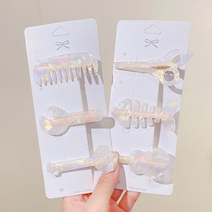 Wholesale Mermaid Hairpin Cartoon Guitar Key Hairpin JDC-HC-I404