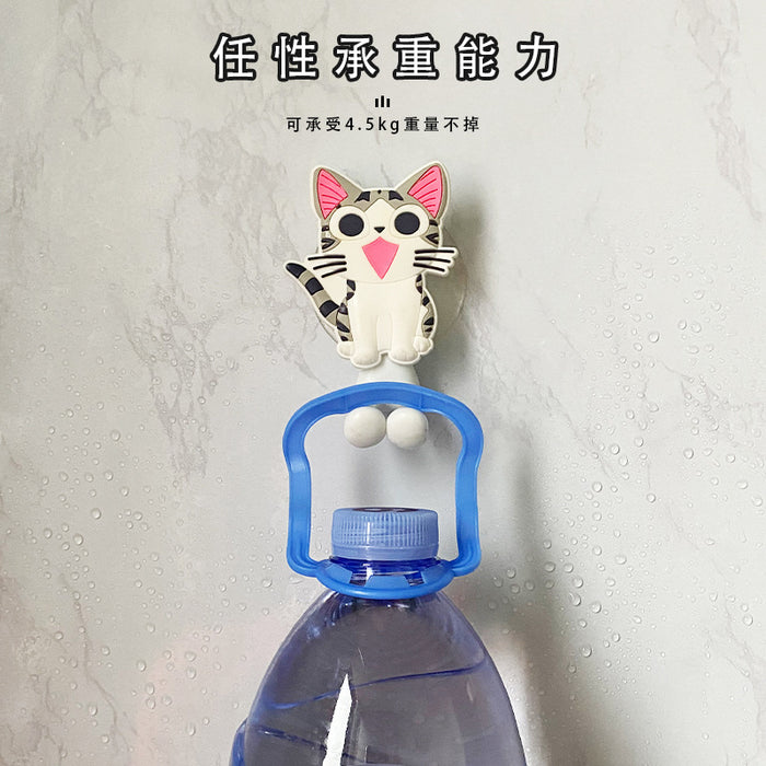 Wholesale Toothbrush Holder PVC Cute Cartoon Kitten Punch Free MOQ≥2 (S) JDC-THR-ZhiL001