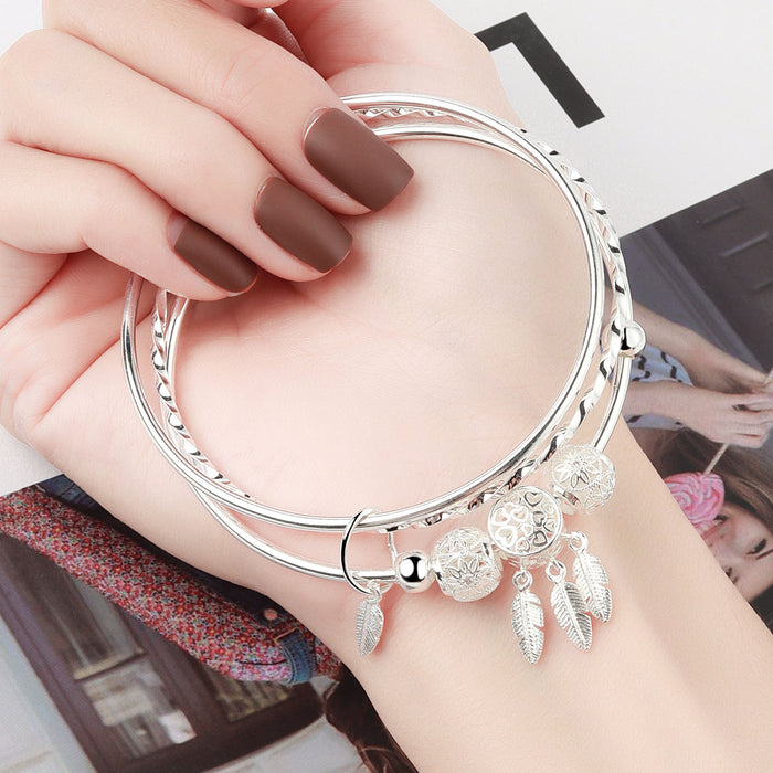 Jewelry WholesaleWholesale silver dream catcher copper bracelet JDC-BT-YZM024 Bracelet 伊之美 %variant_option1% %variant_option2% %variant_option3%  Factory Price JoyasDeChina Joyas De China