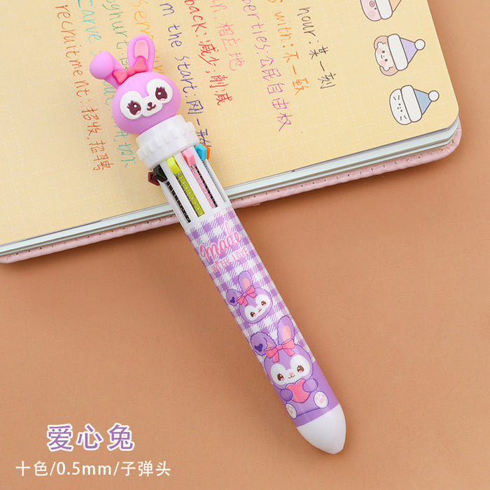 Wholesale Plastic Cartoon Rabbit Press Gel Pen JDC-BP-dichen003