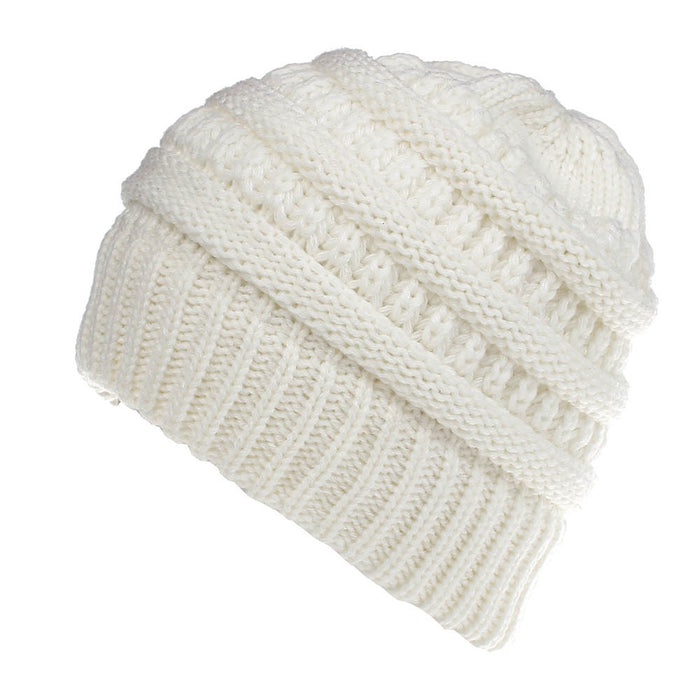 Wholesale Hat Acrylic Solid Color Wool Multifunctional Knitted Hat MOQ≥2 JDC-FH-SNan002