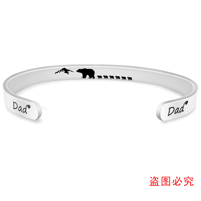 Jewelry WholesaleWholesale stainless steel bear father's Day gift Bracelet JDC-BT-ganggu008 Bracelet 钢古 %variant_option1% %variant_option2% %variant_option3%  Factory Price JoyasDeChina Joyas De China