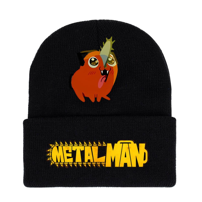 Wholesale Hat Acrylic Warm Cartoon Printing Roll Brim Knit Hat (M) JDC-FH-WDM008