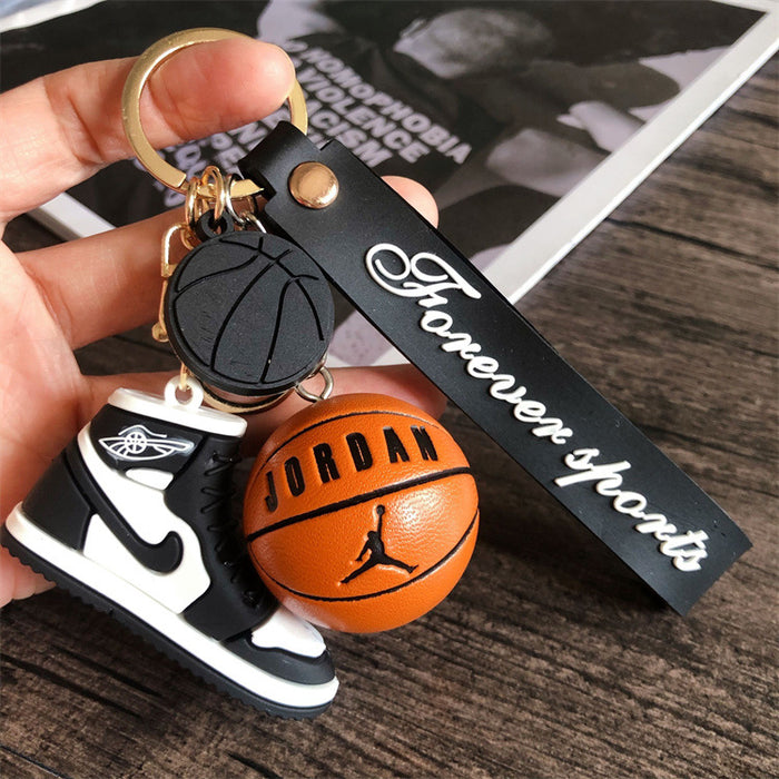 Wholesale star basketball shoes keychain MOQ≥2 JDC-KC-HLv011