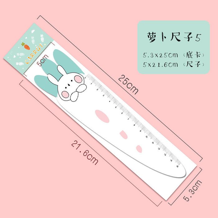 Wholesale Ruler ABS Cute Carrot Magnetic Soft Ruler JDC-RR-MPai002