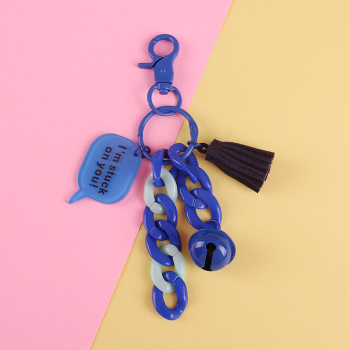 Jewelry WholesaleWholesale Creative Acrylic U-Chain Keychain JDC-KC-QiaM006 Keychains 恰美 %variant_option1% %variant_option2% %variant_option3%  Factory Price JoyasDeChina Joyas De China