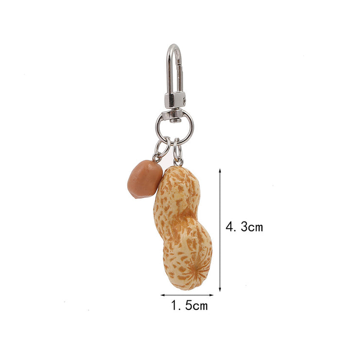 Wholesale Simulation Personalized Peanut Keychain MOQ≥10 JDC-KC-LDao001