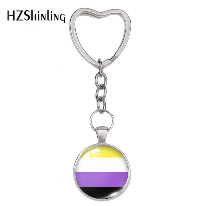 Jewelry WholesaleWholesale LGBT Rainbow Flag Pride Day Keychain JDC-KC-XiangL002 Keychains 翔联 %variant_option1% %variant_option2% %variant_option3%  Factory Price JoyasDeChina Joyas De China