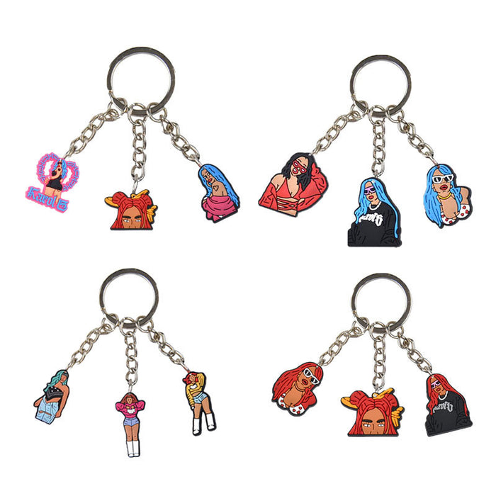 Wholesale Keychains PVC Cute Cartoon Anime(M) MOQ≥10 JDC-KC-BZYH002