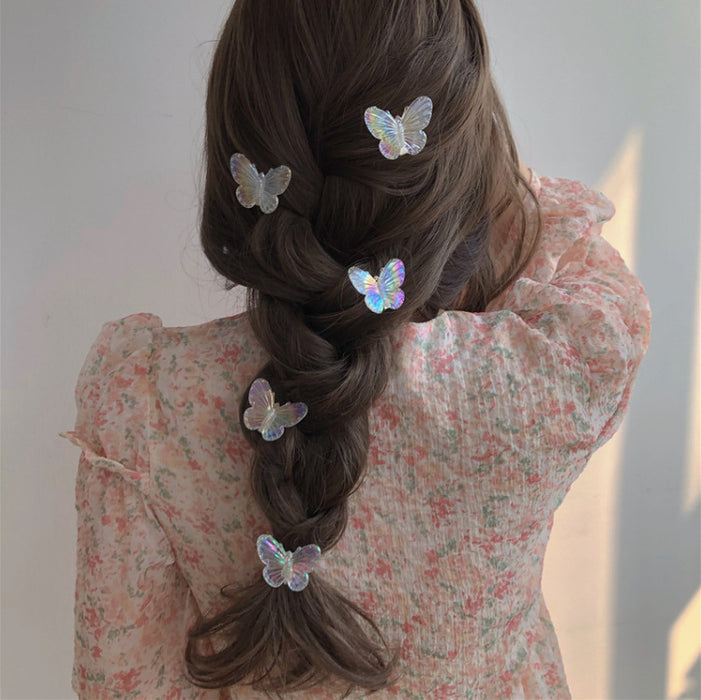 Jewelry WholesaleWholesale Butterfly Hair Clips 5 Pack Sweet Girls JDC-HC-Muran002 Hair Clips 慕苒 %variant_option1% %variant_option2% %variant_option3%  Factory Price JoyasDeChina Joyas De China