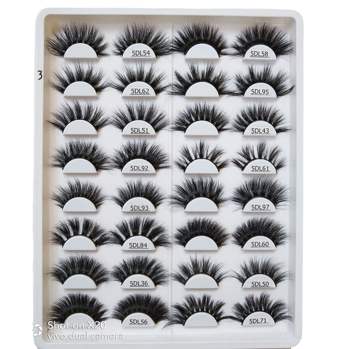 Wholesale Mink Hair False Eyelashes Thick Cross Eyelashes MOQ≥3 JDC-EY-XLin004