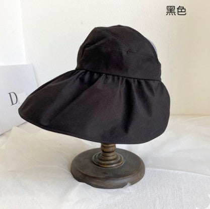 Jewelry WholesaleWholesale sun hat cover face UV protection big brim hat JDC-FH-Weilan007 Fashionhat 微蓝 %variant_option1% %variant_option2% %variant_option3%  Factory Price JoyasDeChina Joyas De China