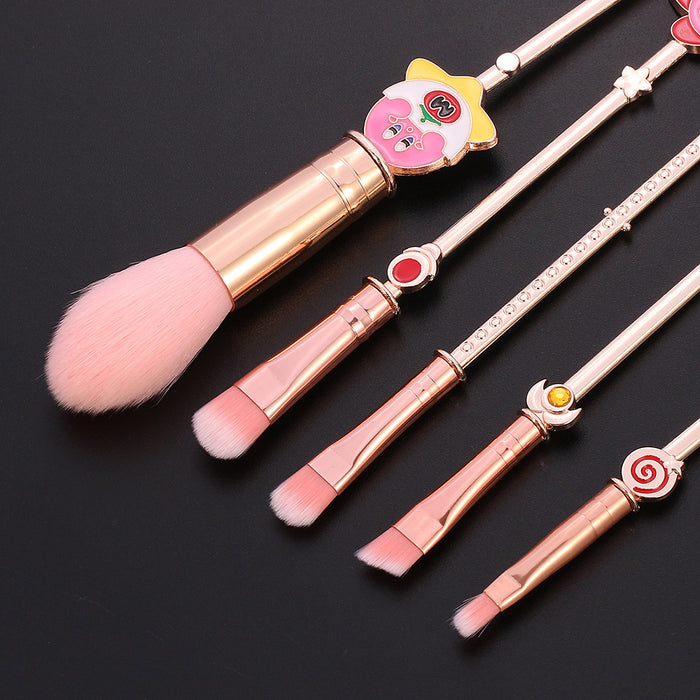 Wholesale Cartoon Artificial Fiber Makeup Brush Set (M) MOQ≥3 JDC-MB-GYu007