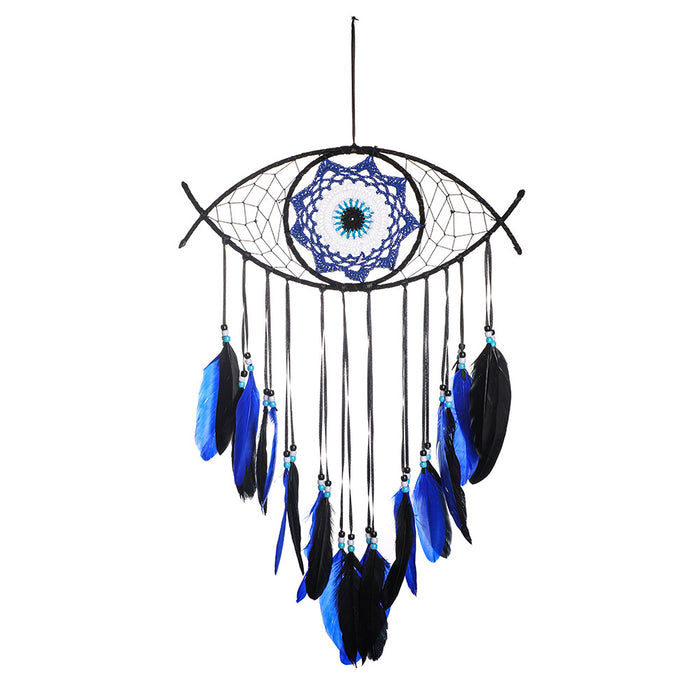 Wholesale Devil's Eye Feather Dreamcatcher MOQ≥2 JDC-DC-RXin003