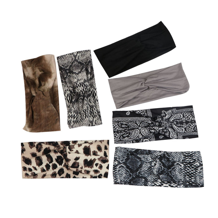 Wholesale Headband Fabric Boho Vacation MOQ≥2 JDC-HD-FanM002