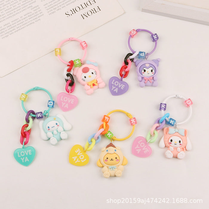 Wholesale Key Chain Acrylic Cute Cartoon Doll Love Pendant MOQ≥2 (S) JDC-KC-YiHan029