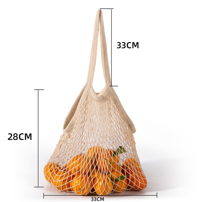 Wholesale Decoration Tote Bag Cotton Supermarket Vegetable and Fruit Net Pocket MOQ≥2 JDC-HB-ShenT001