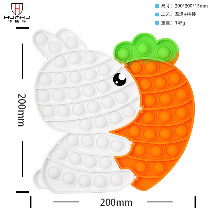 Jewelry WholesaleWholesale animal model children's silicone decompression bubble rainbow press press toys MOQ≥2 JDC-FT-HMJ010 fidgets toy 华明军 %variant_option1% %variant_option2% %variant_option3%  Factory Price JoyasDeChina Joyas De China