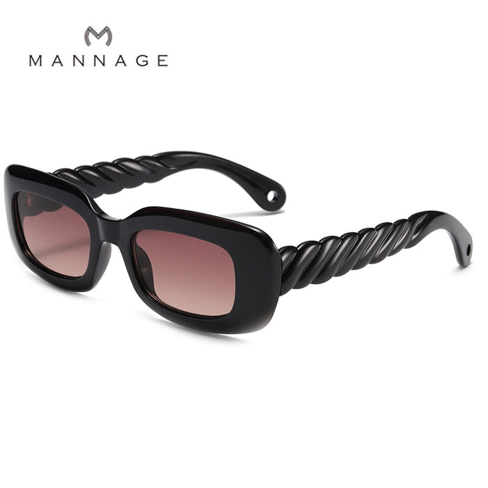 Wholesale Sunglasses PC Square Frame Twist Foot JDC-SG-ShengX009